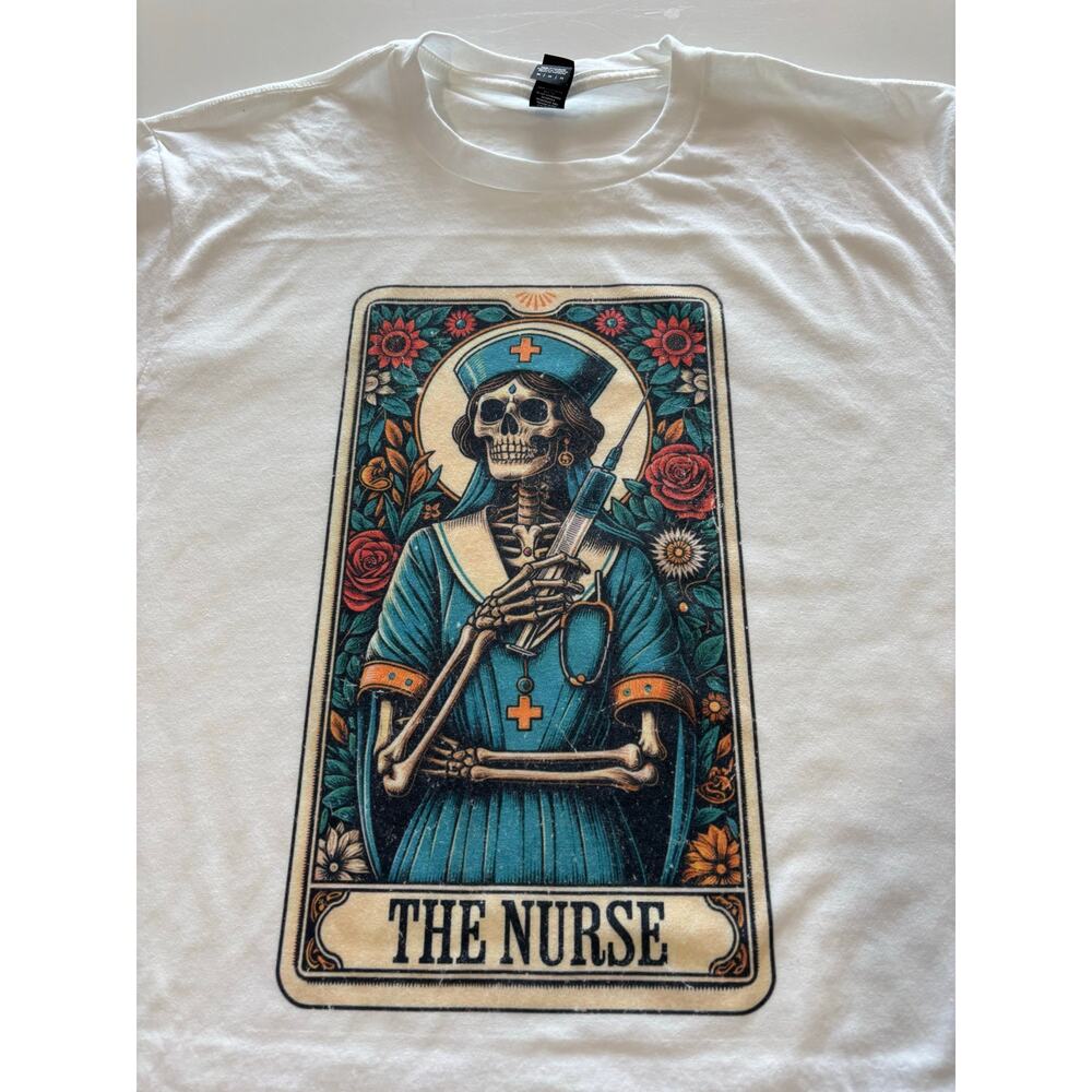 The Nurse Tarot Card T-Shirt White District Tee